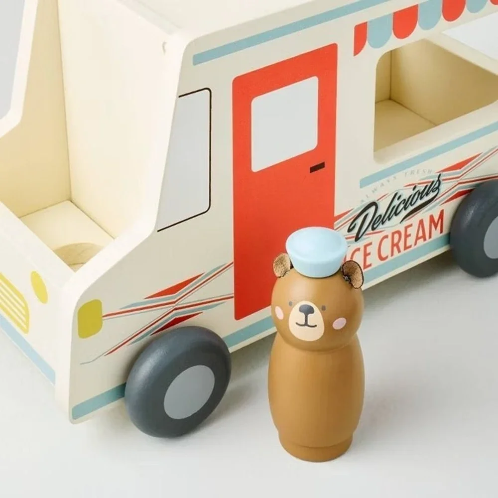 2pc Toy Ice Cream Truck with Bear Peg Pal - Hearth & Hand Magnolia, Target